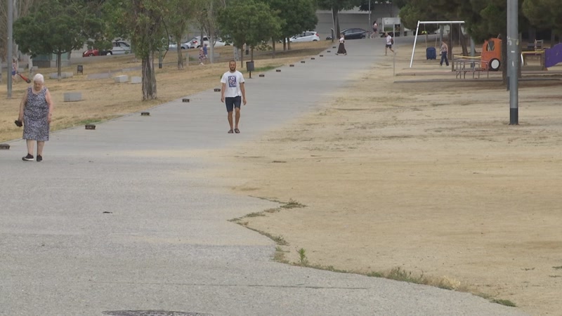 El passeig de la Ciutadania del nou Parc Central.