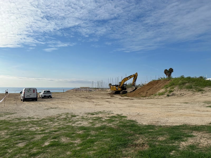 Les actuacions per recuperar la platja de l&rsquo;estaci&oacute; de Llavaneres en marxa des d&rsquo;aquest dimecres