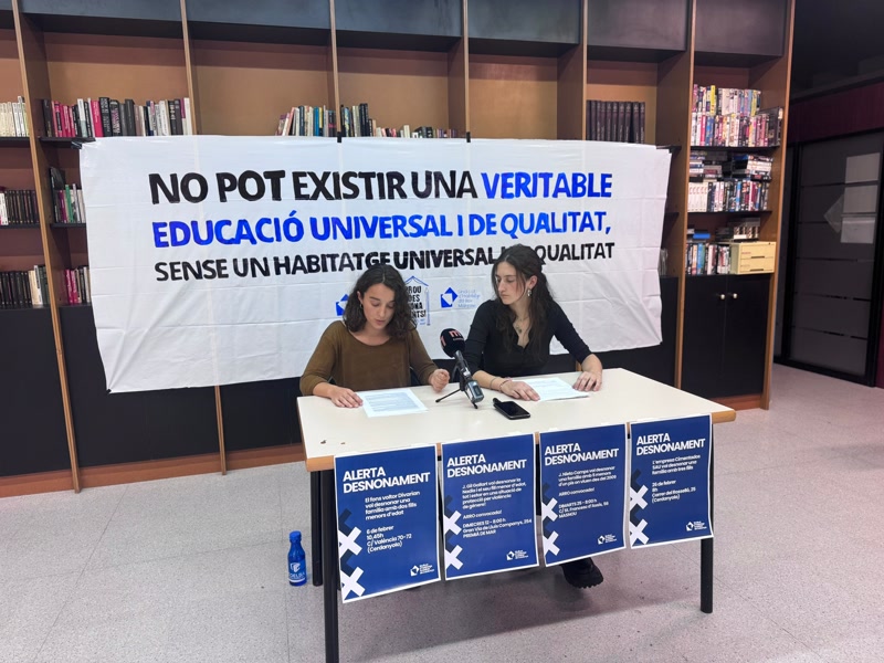 Docents 083 i el Sindicat d&rsquo;Habitatge denuncien l&rsquo;allau de desnonaments al Maresme