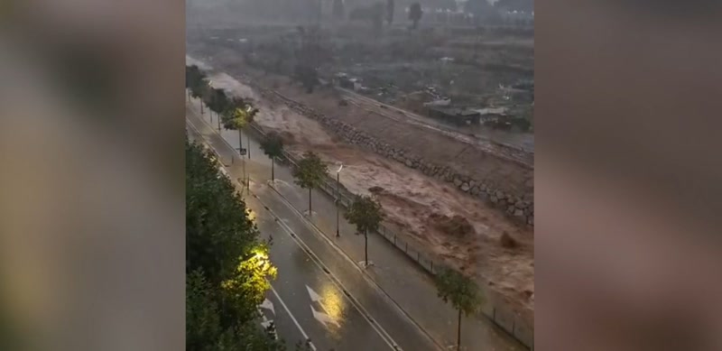 Aigua torrencial a Matar&oacute; amb gaireb&eacute; 23 litres per metre quadrat