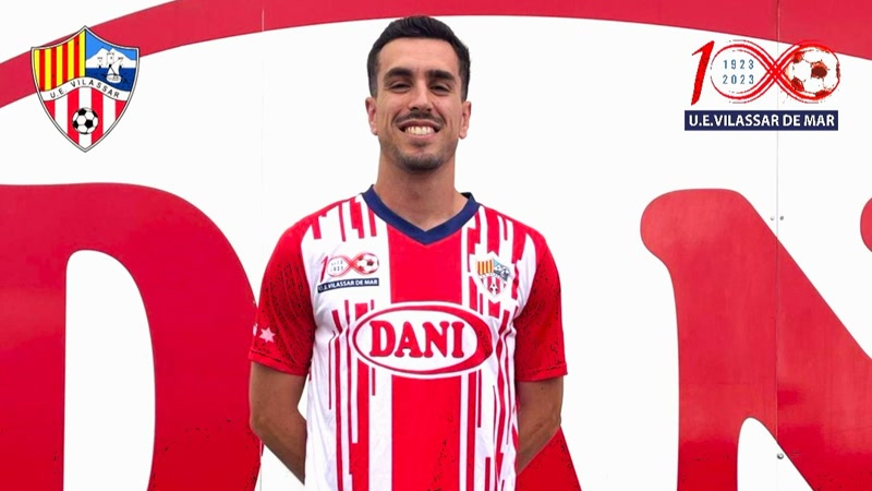 Fran Orellana, treball i gol per la UE Vilassar de Mar