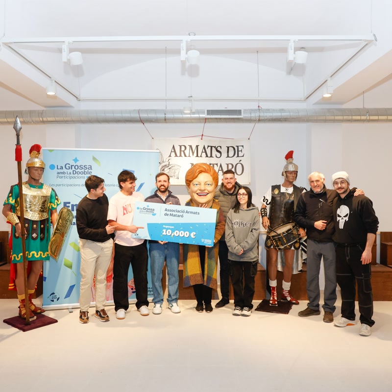 Els Armats de Matar&oacute; reben el tercer premi de La Grossa dotat amb 10.000 euros