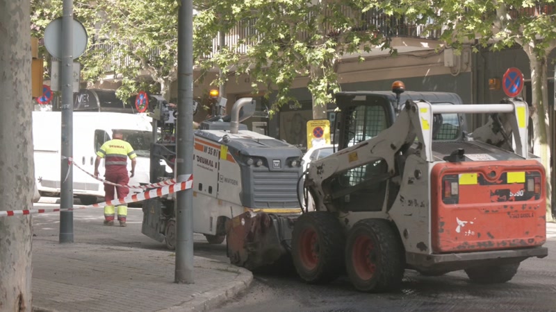 Durant l'agost, les obres de pavimentació de carrers s'atura fins el setembre.