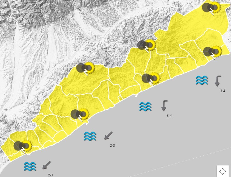 Maresme predicció Meteomar dimecres