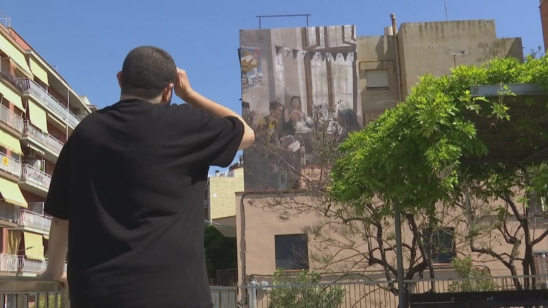 El mural de Les Santes, un any despr&eacute;s