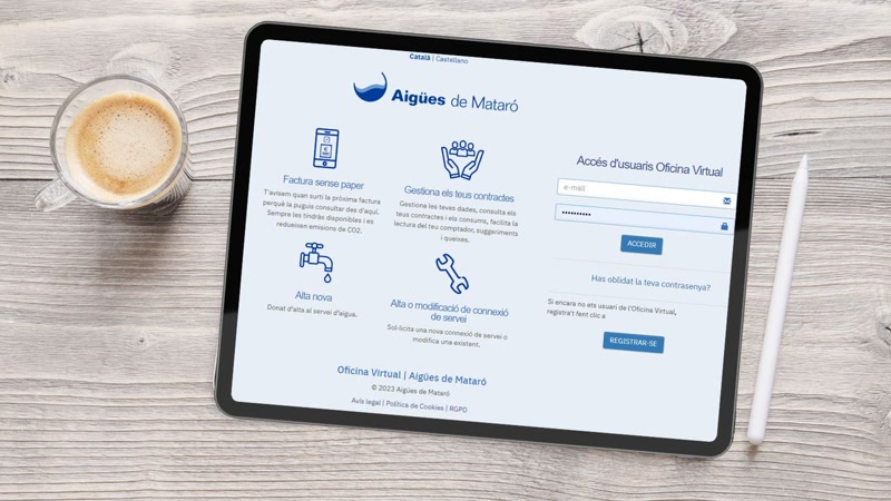 Aig&uuml;es de Matar&oacute; recupera el control de les dades personals dels seus clients