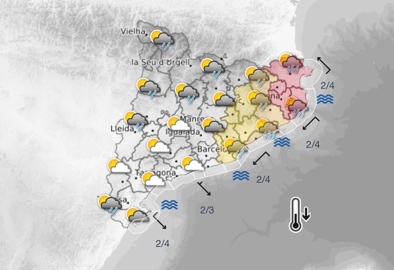 Alerta m&agrave;xima... i pluja m&iacute;nima