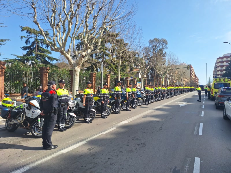 <strong>Desplegament policial sense precedents per a la cursa ciclista</strong>