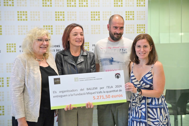 La segona edici&oacute; del &#39;Ballem per l&#39;ELA&#39; aporta 5.271 euros a la Fundaci&oacute; Miquel Valls