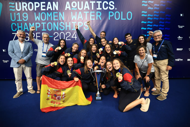 Espanya guanya l&#39;Europeu&nbsp;J&uacute;nior&nbsp;de waterpolo amb 4 mataronines