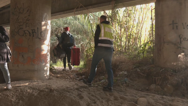 Desallotgen un assentament amb 7 persones a la riera d&#39;Argentona per risc d&#39;inundacions