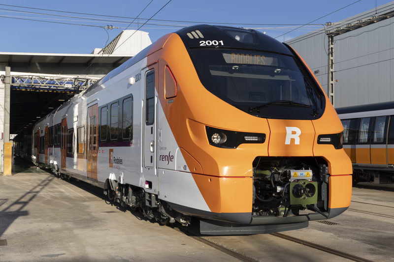 Els nous trens de Rodalies circularan en fase de proves per l&rsquo;R1 aquest any