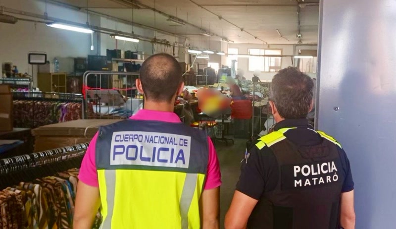 Detenen dues persones en un taller t&egrave;xtil il&middot;legal de Matar&oacute;