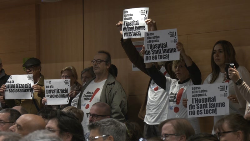 La Coordinadora en Defensa de la Sanitat P&uacute;blica es manifesta pel tancament de l&#39;Hospital de Sant Jaume