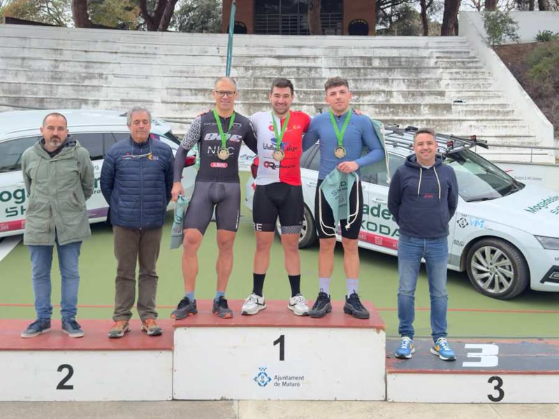 L&#39;EC Matar&oacute; organitza la tercera jornada de la Lliga Catalana de ciclisme amb podis pels seus ciclistes