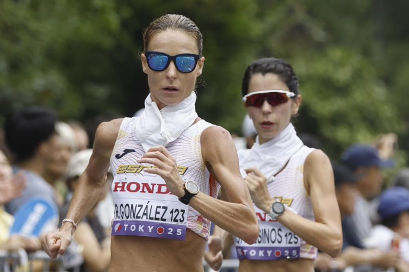 Raquel Gonz&aacute;lez &eacute;s 6a en el 35 km marxa del Mundial de T&ograve;quio
