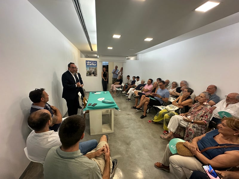 Un moment de l'assemblea de Junts per Mataró d'aquest dimarts.