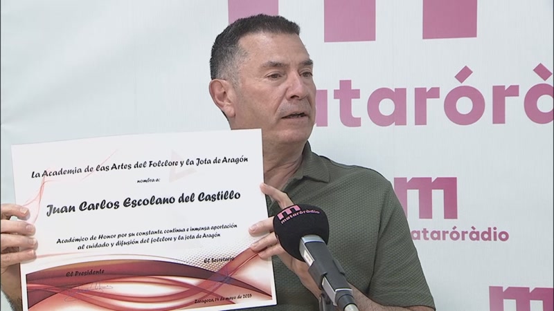 Juan Carlos Escolano, nomenat Acad&egrave;mic d&#39;Honor de les Arts del Folklore i la Jota d&#39;Arag&oacute;