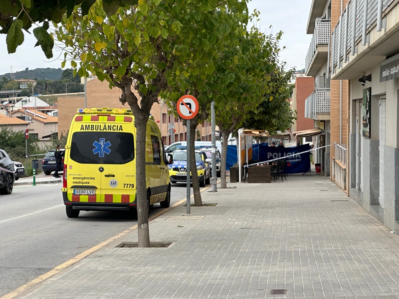 Mor a trets un home a Montgat a plena llum del dia