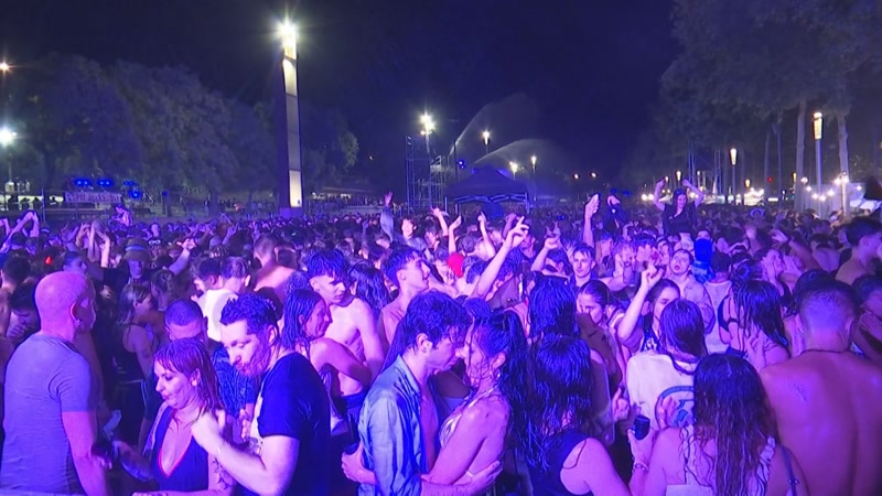 Un moment de la Ruixada d'aquesta matinada a l'espai firal del Nou Parc Central.