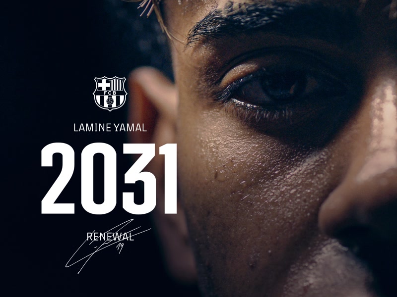 <strong>Lamine Yamal est&eacute;n la seva vinculaci&oacute; amb el Bar&ccedil;a fins al 2031</strong>