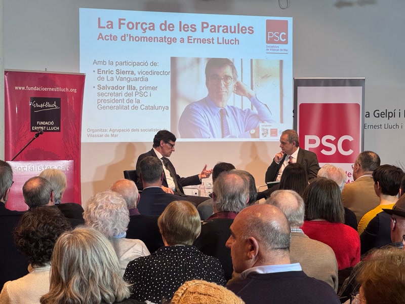 Salvador Illa: &ldquo;Ernest Lluch va ser un gegant de la pol&iacute;tica que transcendeix el PSC&rdquo;