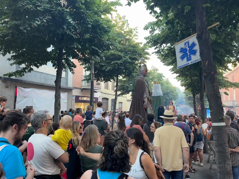 Crida feta, Les Santes en marxa