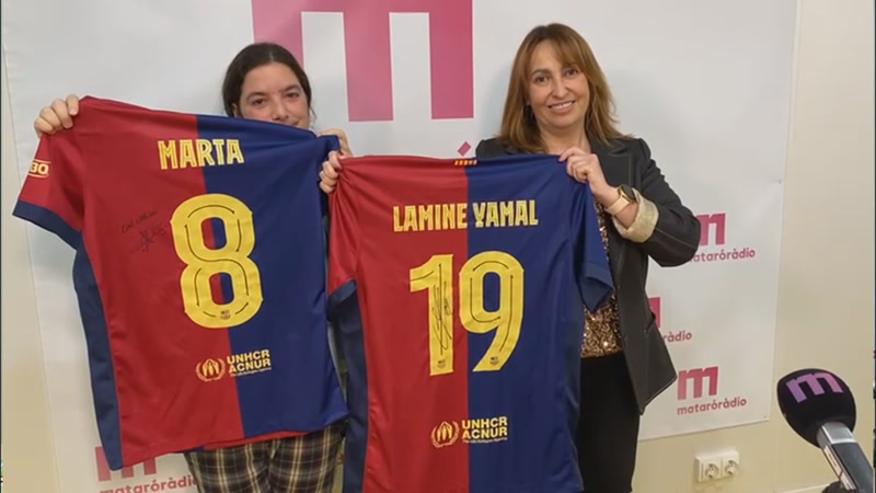 Samarretes del Bar&ccedil;a signades pels mataronins Lamine Yamal i Marta Torrej&oacute;n, premis d&#39;un torneig solidari el 30 de desembre