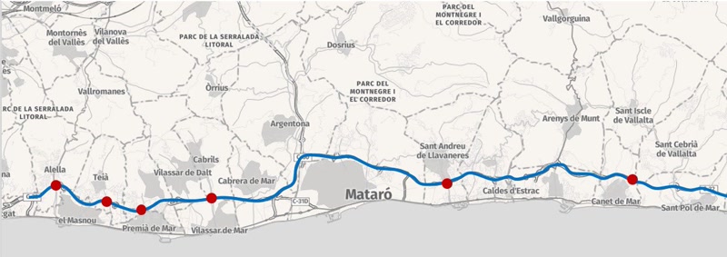 <strong>Quatre nous accessos de la C-32 al Maresme i la millora de dos existents, se sotmeten a avaluació pública</strong>