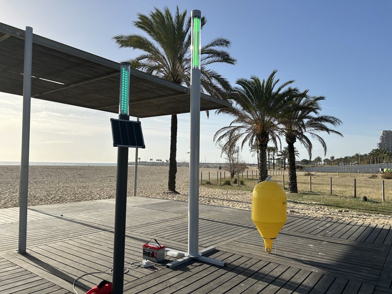 <strong>Un sem&agrave;for intel&middot;ligent indicar&agrave; si &eacute;s perm&egrave;s el bany a la platja de Sant Sim&oacute; </strong>