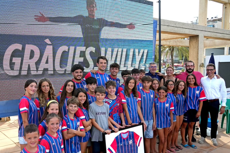 Homenatge d&#39;honor del CN Matar&oacute; a Guillem Pujol