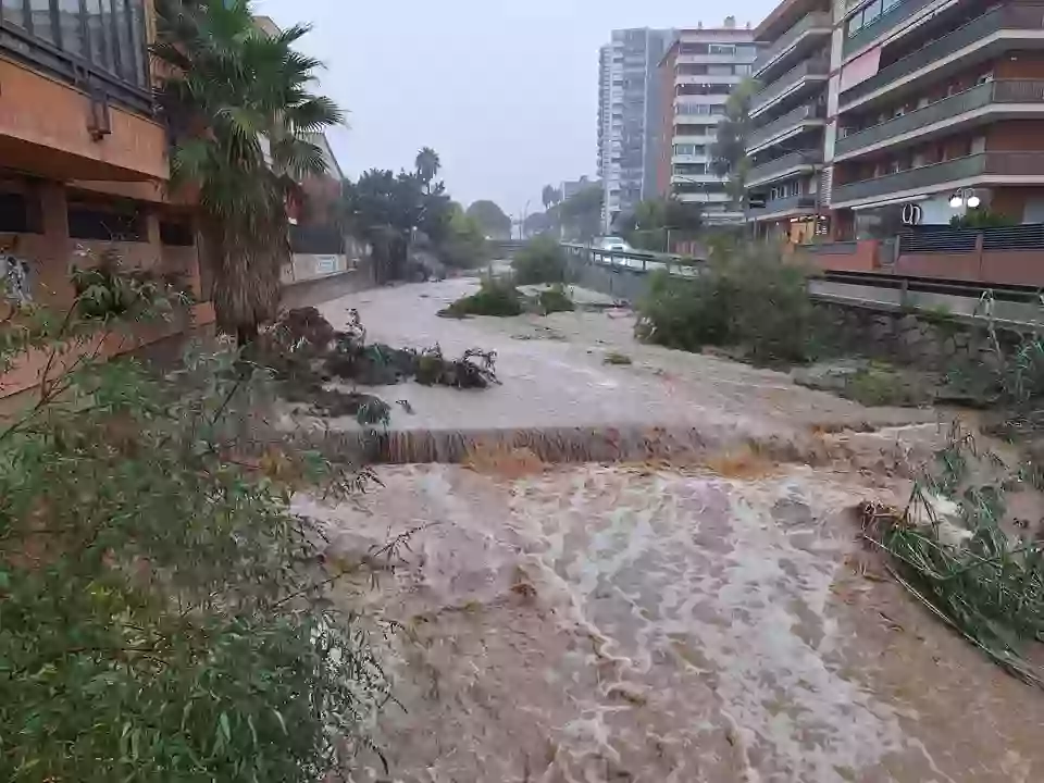 Plou sobre mullat al Maresme