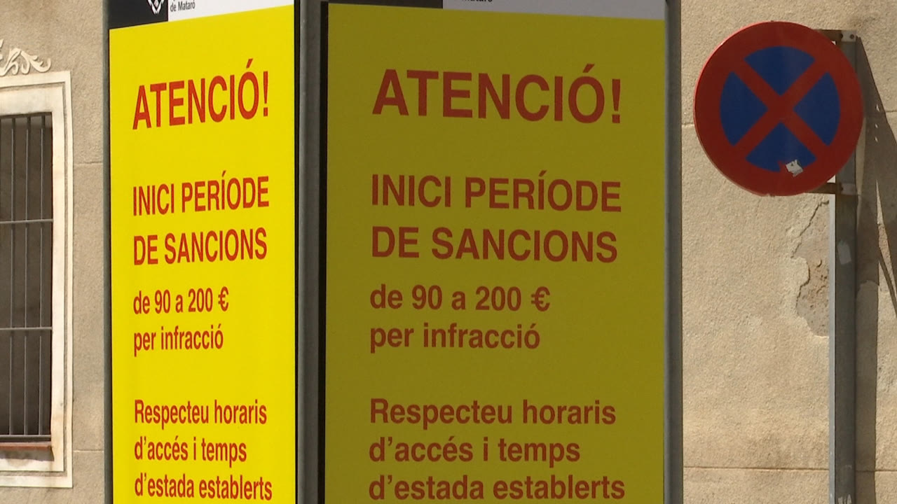 la-zona-de-baixes-emissions-de-mataro-entra-en-funcionament-aquest-dimarts