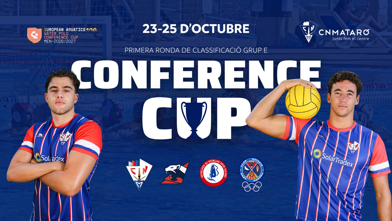Cartell del CN Mataró per promocionar la fase mataronina de la Conference Cup.jpg
